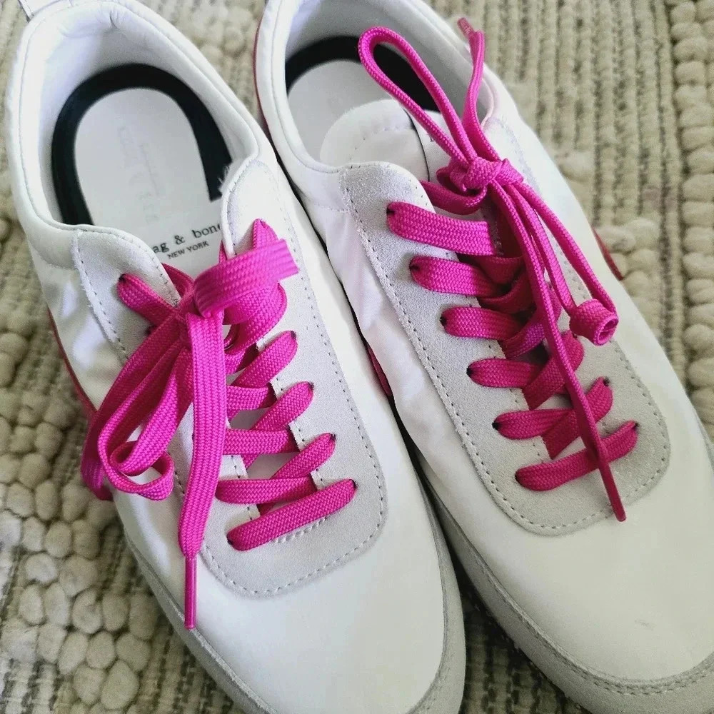 Rag & Bone Retro Runner With Fuchsia Detail And S… - image 4